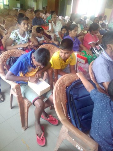 A Programme of Providing School Equipments to Children of Low Income Families