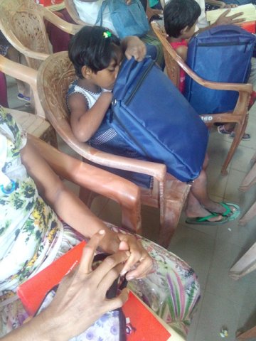 A Programme of Providing School Equipments to Children of Low Income Families